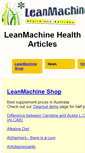Mobile Screenshot of leanmachine.net.au